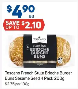 Foodland Toscano french style brioche burger buns sesame seed offer