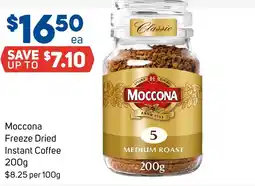 Foodland Moccona freeze dried instant coffee offer