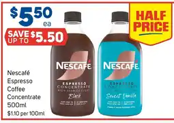 Foodland Nescafé espresso coffee concentrate offer