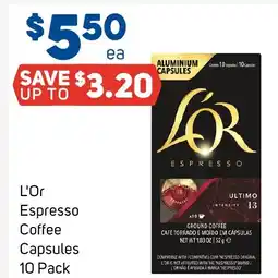 Foodland L'or espresso coffee capsules offer