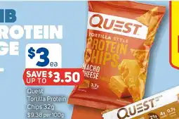 Foodland Quest tortilla protein chips offer