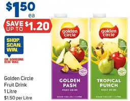 Foodland Golden circle fruit drink offer