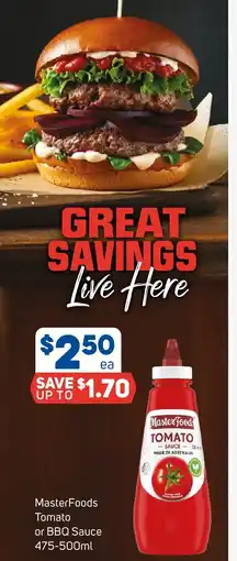 Foodland Masterfoods tomato or bbq sauce offer