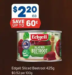 Foodland Edgell sliced beetroot offer
