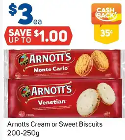 Foodland Arnotts cream or sweet biscuits offer