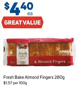 Foodland Fresh bake almond fingers offer