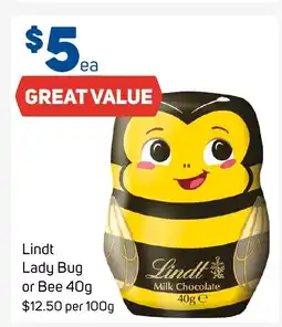 Foodland Lindt lady bug or bee offer