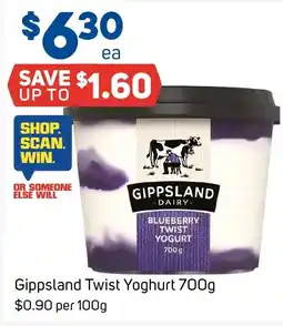 Foodland Gippsland twist yoghurt offer