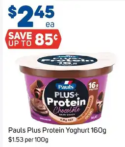 Foodland Pauls plus protein yoghurt offer