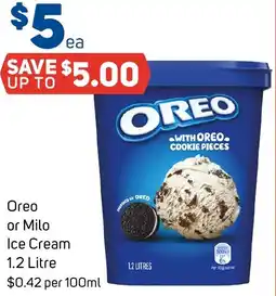 Foodland Oreo or milo ice cream offer