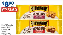 Foodland Four 'n twenty angus beef pies offer