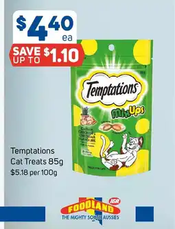 Foodland Temptations cat treats offer