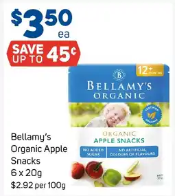Foodland Bellamy's organic apple snacks offer