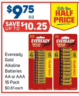 Foodland Eveready gold alkaline batteries aa or aaa offer