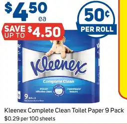 Foodland Kleenex complete clean toilet paper offer