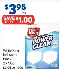 Foodland White king in cistern block offer
