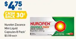 Foodland Nurofen zavance mini liquid capsules offer