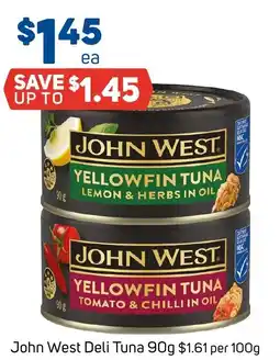 Foodland John west deli tuna offer