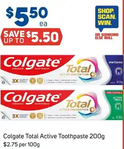 Foodland Colgate total active toothpaste offer