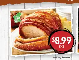 Spudshed Pork leg boneless offer