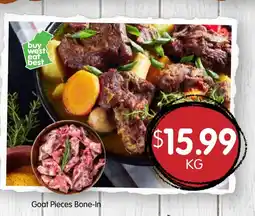 Spudshed Goat pieces bone-in offer