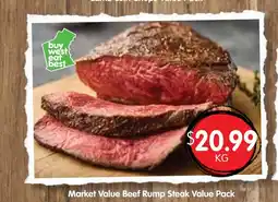Spudshed Market value beef rump steak value pack offer