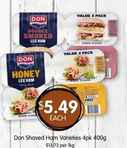 Spudshed Don shaved ham varieties offer