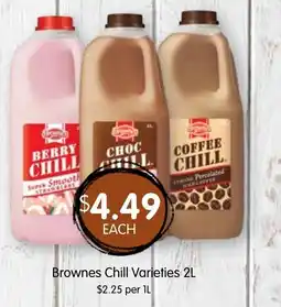 Spudshed Brownes chill varieties offer
