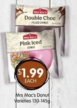 Spudshed Mrs mac's donut varieties offer