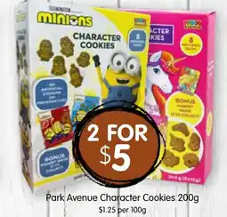 Spudshed Park avenue character cookies offer