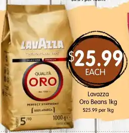 Spudshed Lavazza oro beans offer