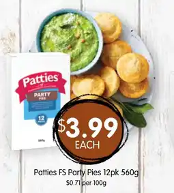 Spudshed Patties fs party pies offer