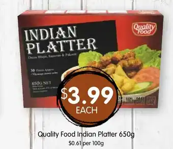 Spudshed Quality food indian platter offer