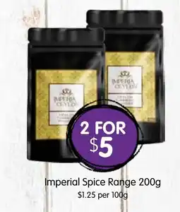 Spudshed Imperial spice range offer