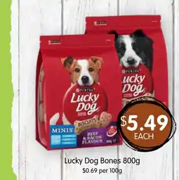 Spudshed Lucky dog bones offer