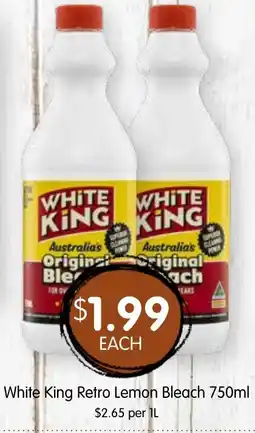 Spudshed White king retro lemon bleach offer