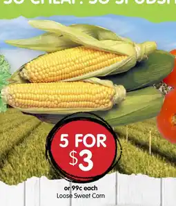 Spudshed Loose sweet corn offer