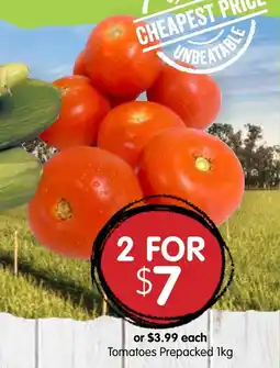 Spudshed Tomatoes prepacked offer