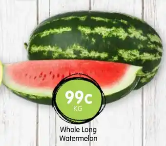 Spudshed Whole long watermelon offer