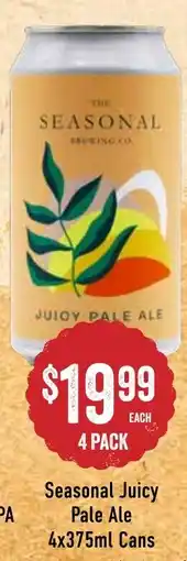 Spudshed Seasonal juicy pale ale offer