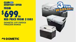 BCF Dometic cff fridge freezer range offer