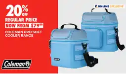BCF Coleman pro soft cooler range offer