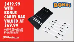 BCF Aussie traveller afk+ with bonus storage bag offer