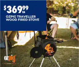 BCF Ozpig traveller wood fired stove offer