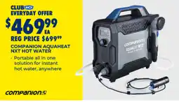 BCF Companion aquaheat nxt hot water offer
