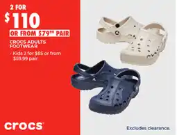 BCF Crocs adults footwear offer