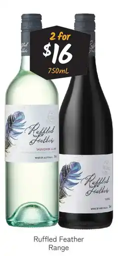 Cellarbrations Ruffled feather range offer