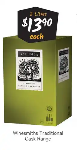 Cellarbrations Winesmiths traditional cask range offer