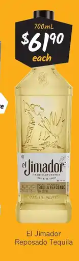 Cellarbrations El jimador reposado tequila offer