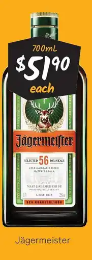 Cellarbrations Jägermeister offer